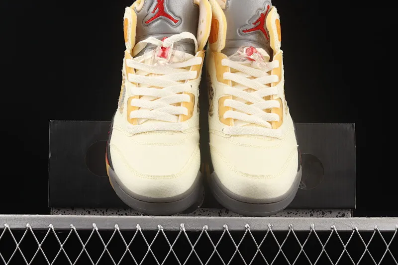 All categories Air Jordan Jordan series basketball shoes Air Jordan 5 G version OF x Air Jordan 5 AJ5 Qiao 5 Baifan Jin Chanyi DH8565-100